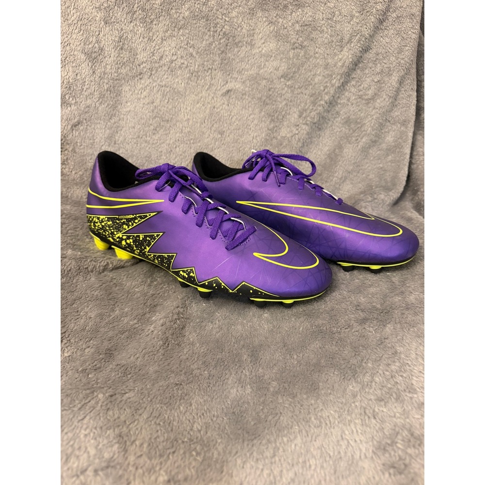 Nike Hypervenom Phade II FG Soccer Cleats Purple Volt 749889-550 Mens 13